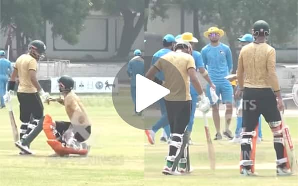 Babar Azam And Masood Bat Together Against Shaheen Afridi And Co. In A Practice Match Of Champions Cup - Watch